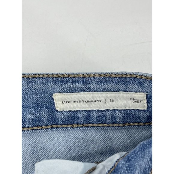 Pac Sun Women's Low Rise Skinniest Light Wash Denim Jeans Size 29 W - Picture 6 of 12